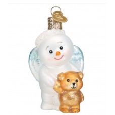 NEW - Old World Christmas Glass Ornament - Baby Snow Angel